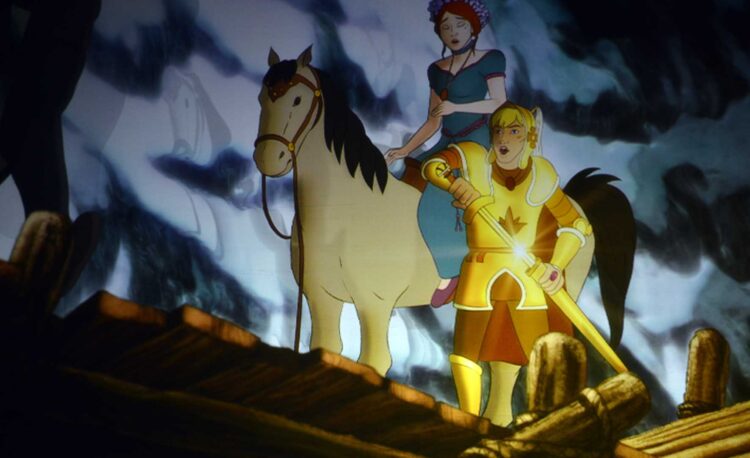 Iespaidi par animācijas filmu ” Zelta zirgs”
